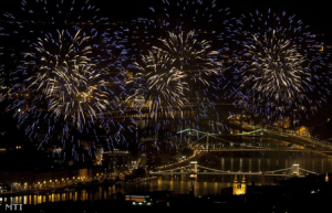 Hungarian Fireworks in Budapest